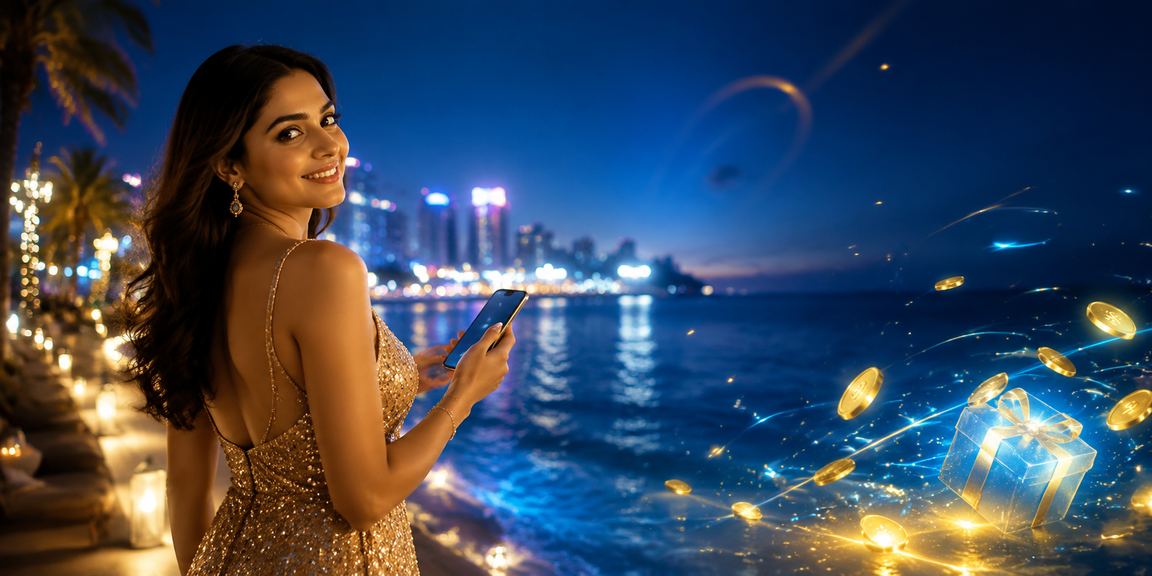 Live casino dealer managing an online game in India